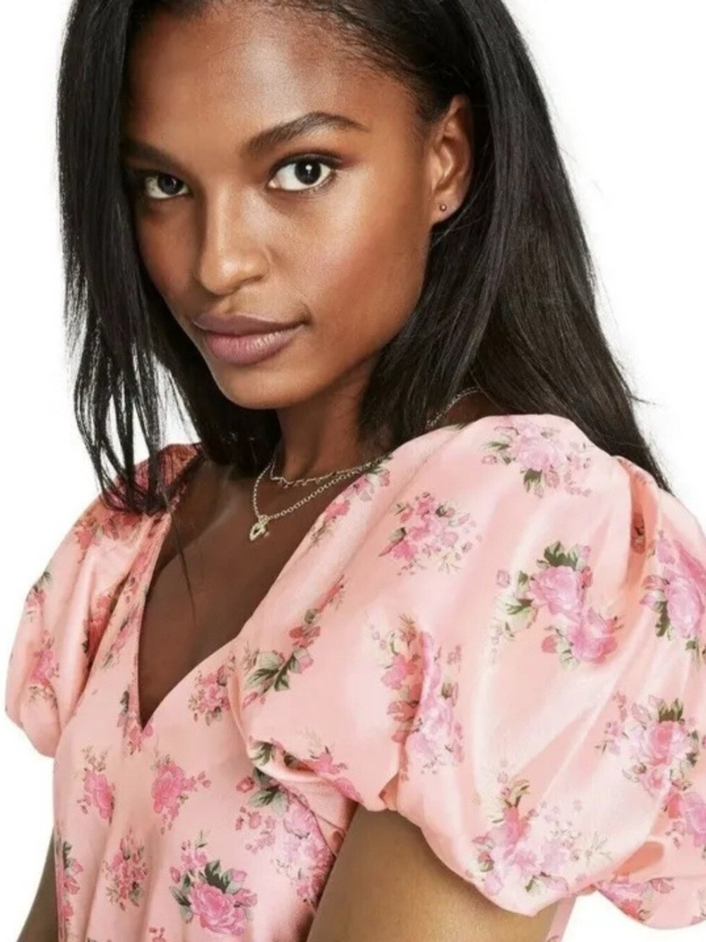 LoveShackFancy x Target Cecile Pink Floral
Puff Sleeve Mini Dress - Picture 3 of 8